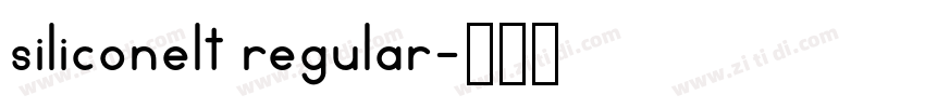 siliconelt regular字体转换